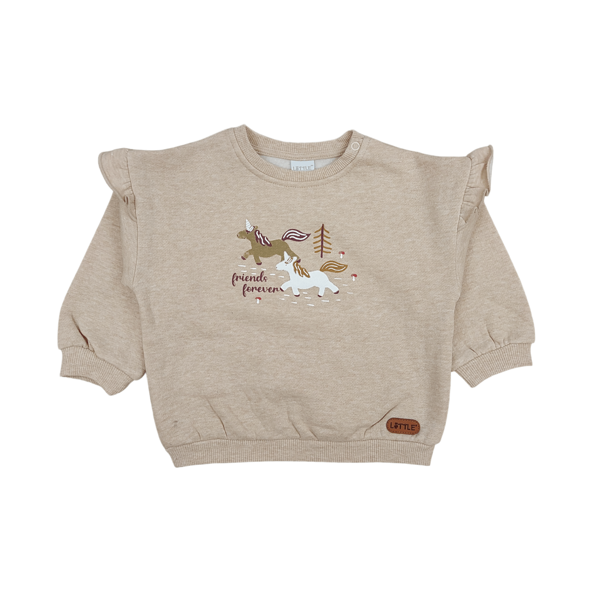 Sweatshirt Einhorn LITTLE Taupe M2000586973307 1