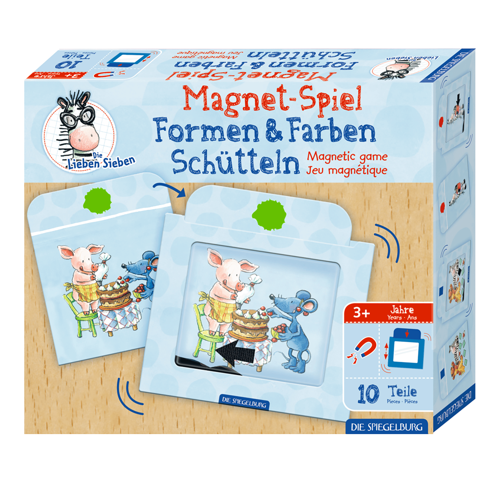 Magnetspiel Formen & Farben Schütteln Die Lieben Sieben DIE SPIEGELBURG Mehrfarbig 2000579578304 1