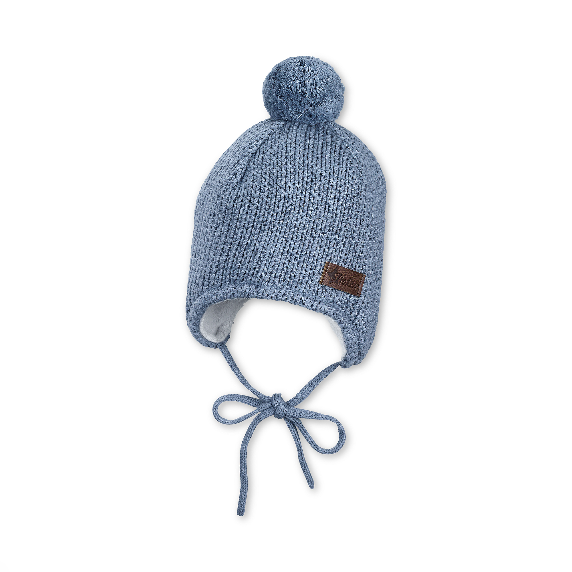 Strickmütze mit Bommel Sterntaler Blau M2000585086503 1