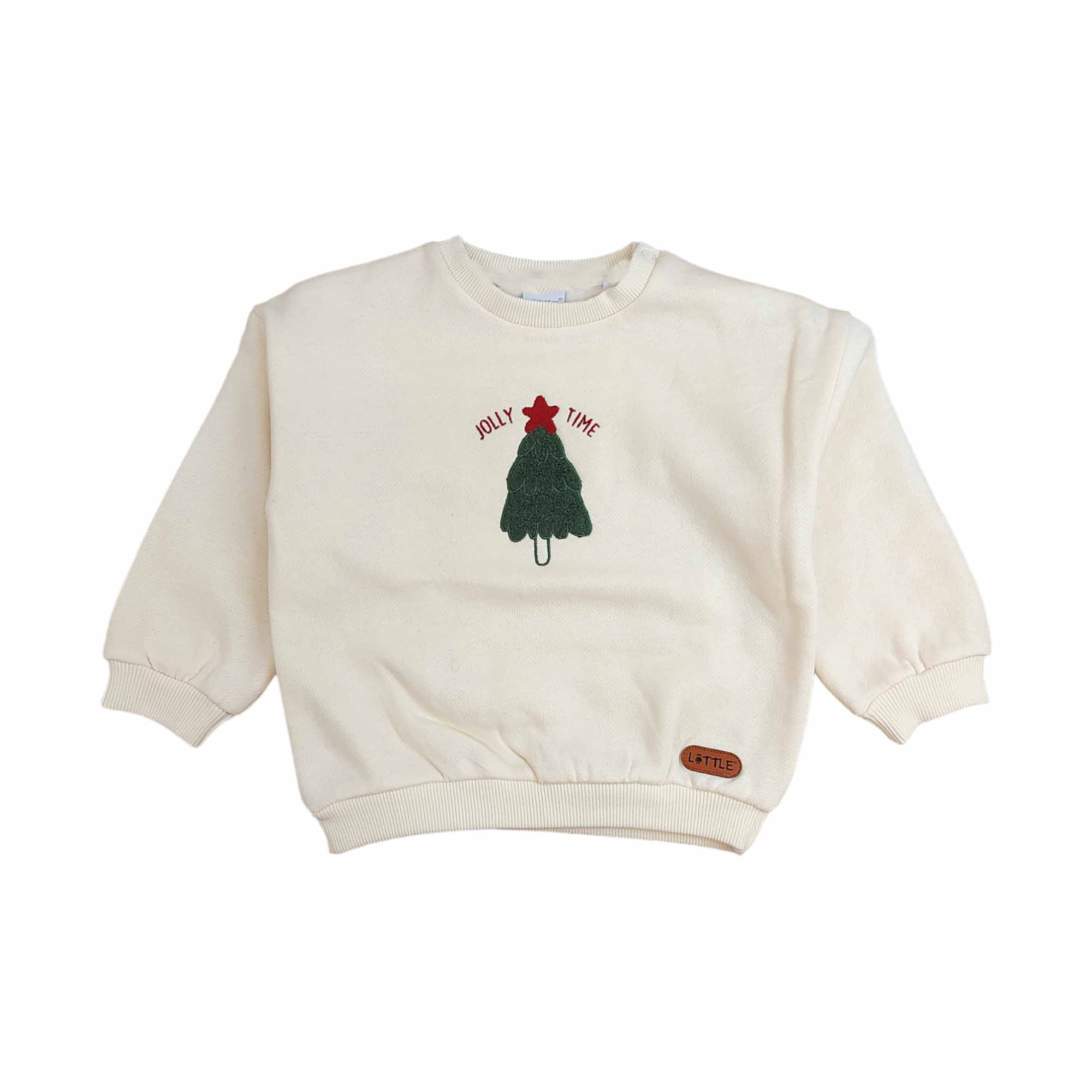 Sweatshirt Tannenbaum LITTLE Weiß Weiß M2000587017109 1