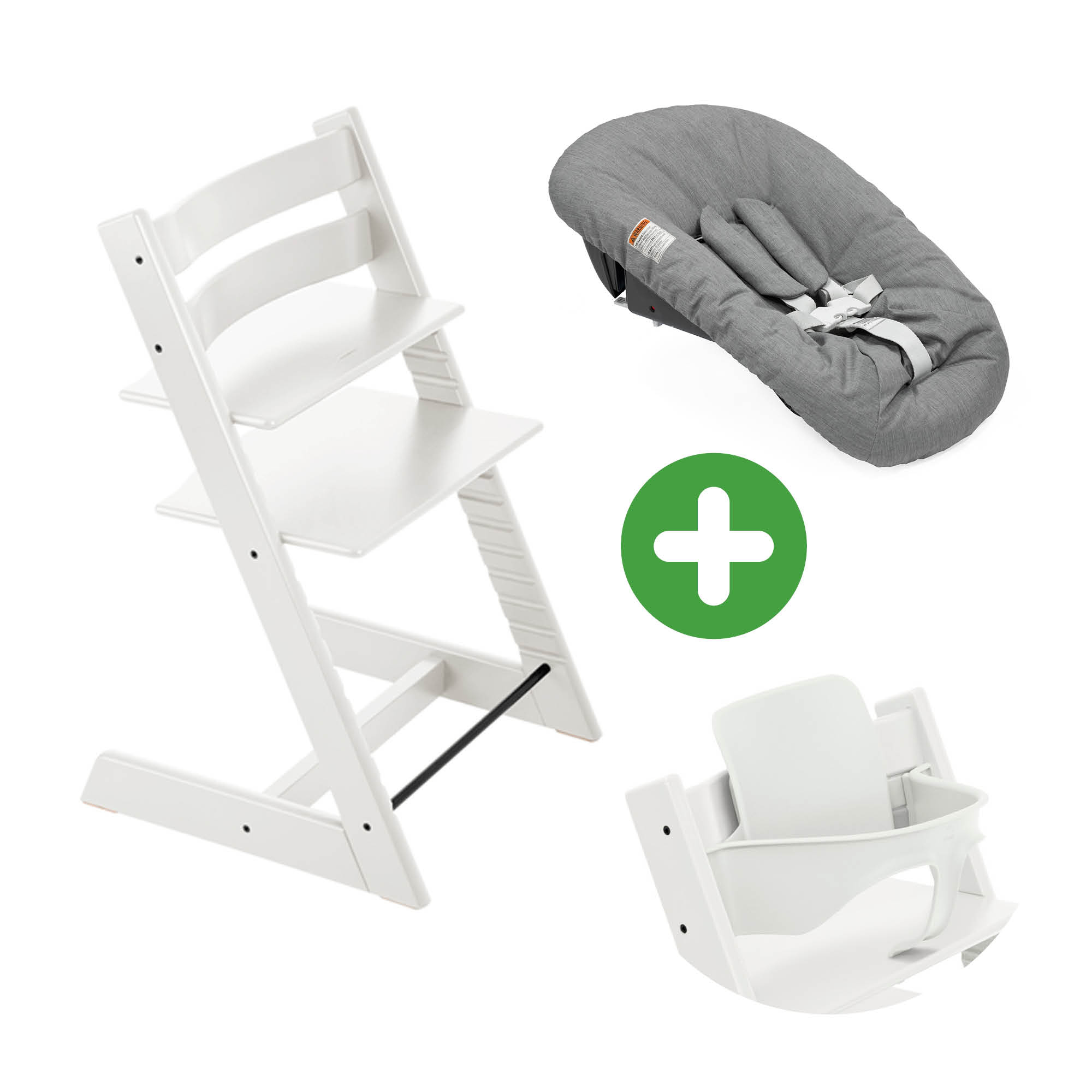 Trio Set Tripp Trapp® Buche Weiß STOKKE Weiß 9000000000806 1