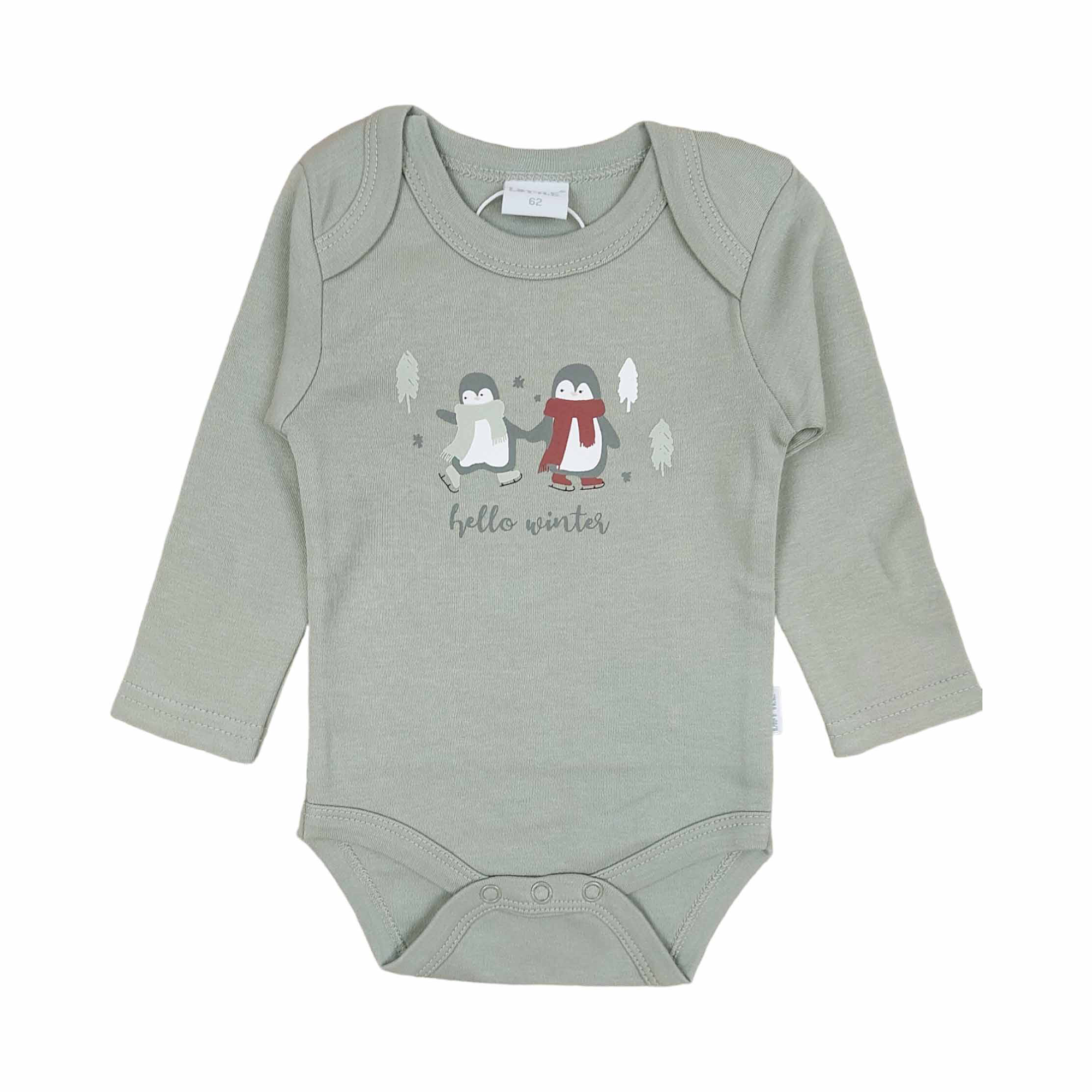 Langarmbody Pinguine LITTLE Grün Grün M2000586946806 1