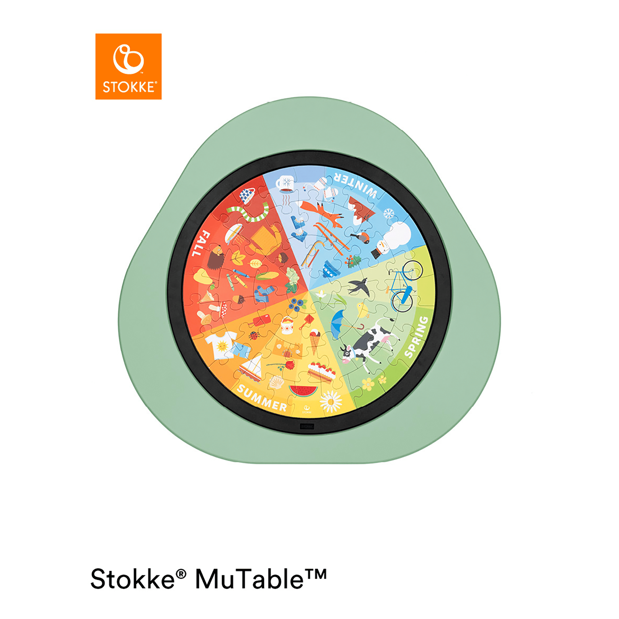 MuTable™ Puzzle V2 "Vier Jahreszeiten" STOKKE Mint 2000585150303 1