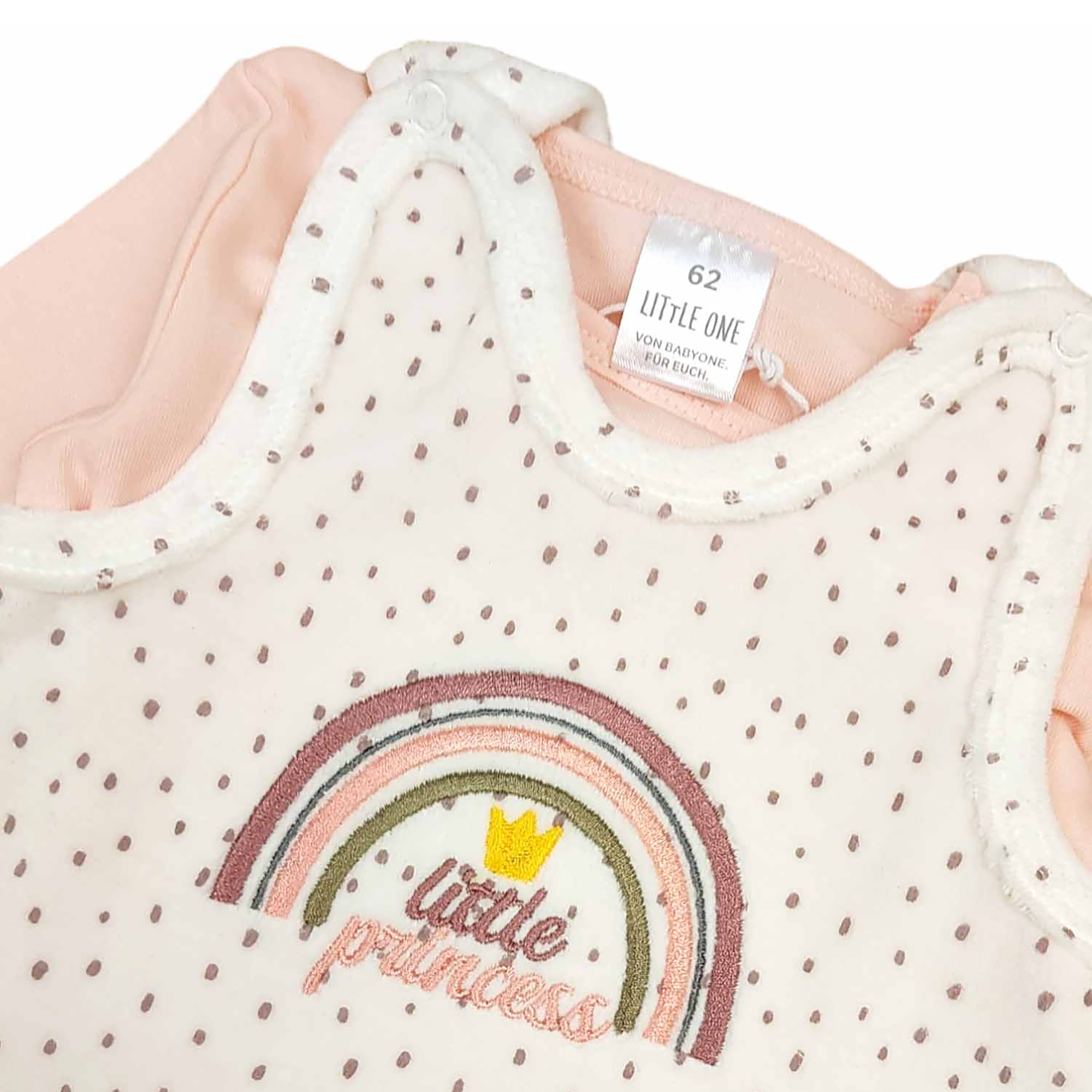 Nicky Strampler-Set Regenbogen LITTLE ONE Weiß M2000585054601 2