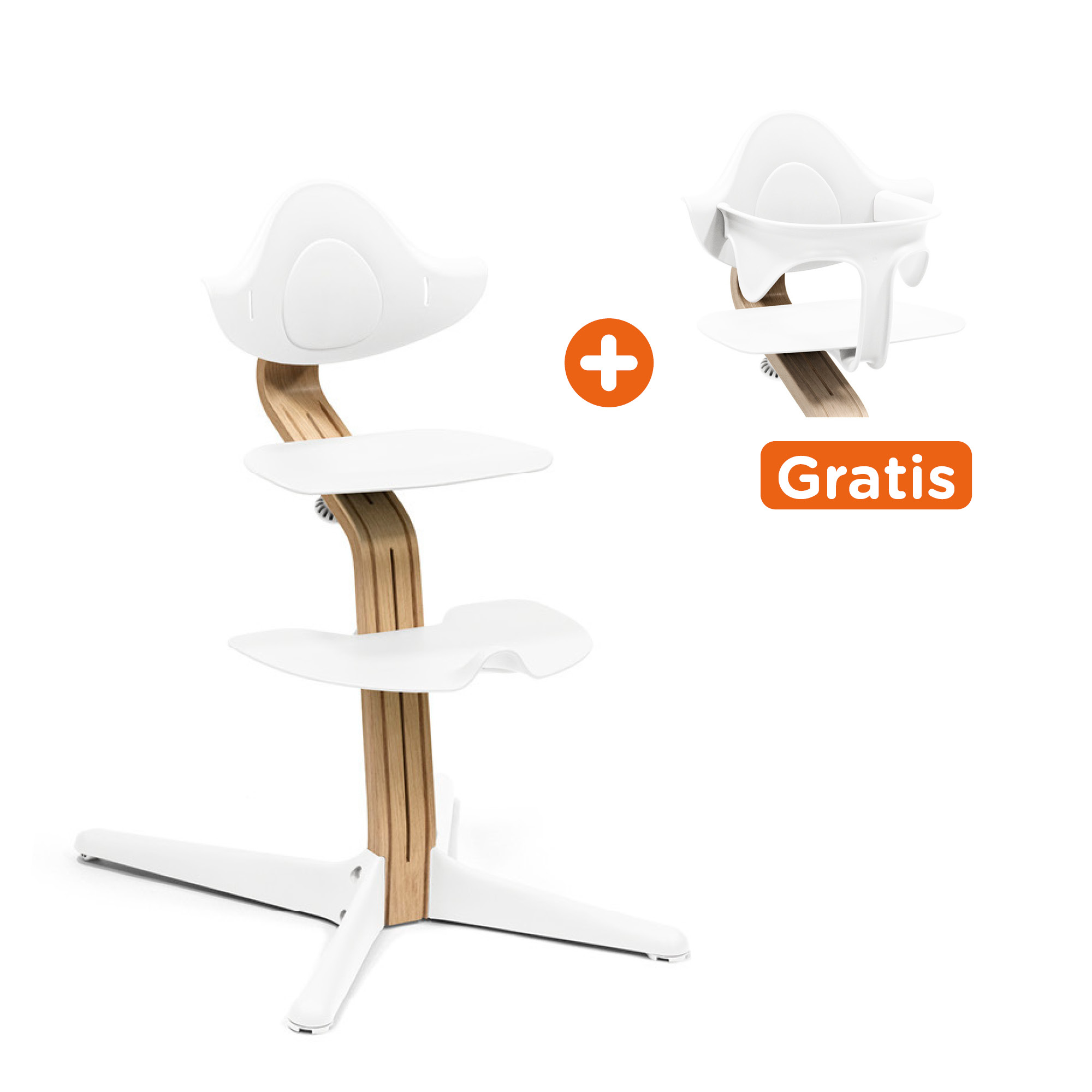 Nomi® Hochstuhl Oak White STOKKE Weiß 2000584227006 1