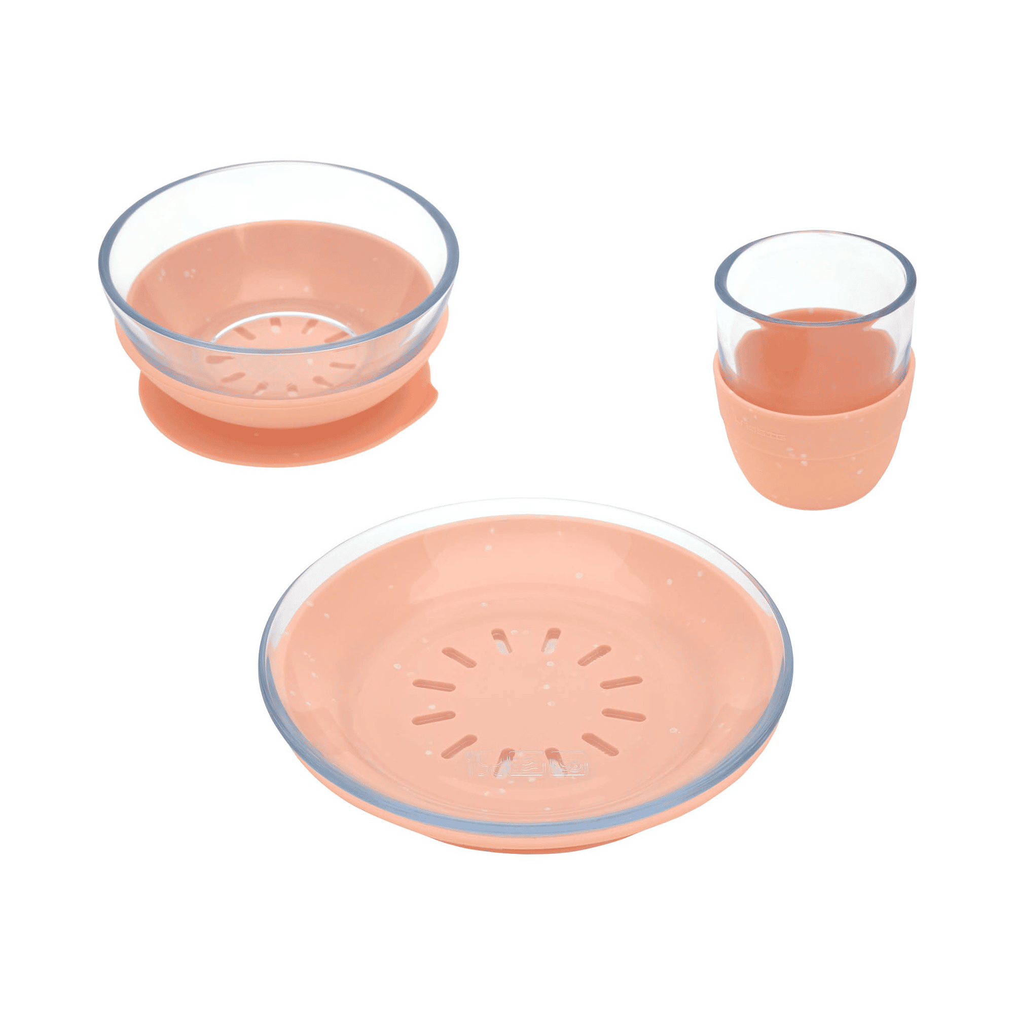 Kindergeschirr-Set Glas LÄSSIG Orange 2000584803903 1