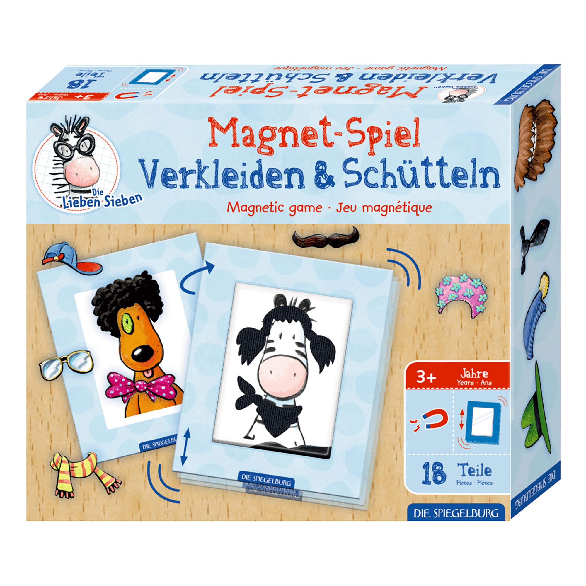 Magnetspiel Verkleiden & Schütteln Die Lieben Sieben DIE SPIEGELBURG Mehrfarbig 2000579578403 1