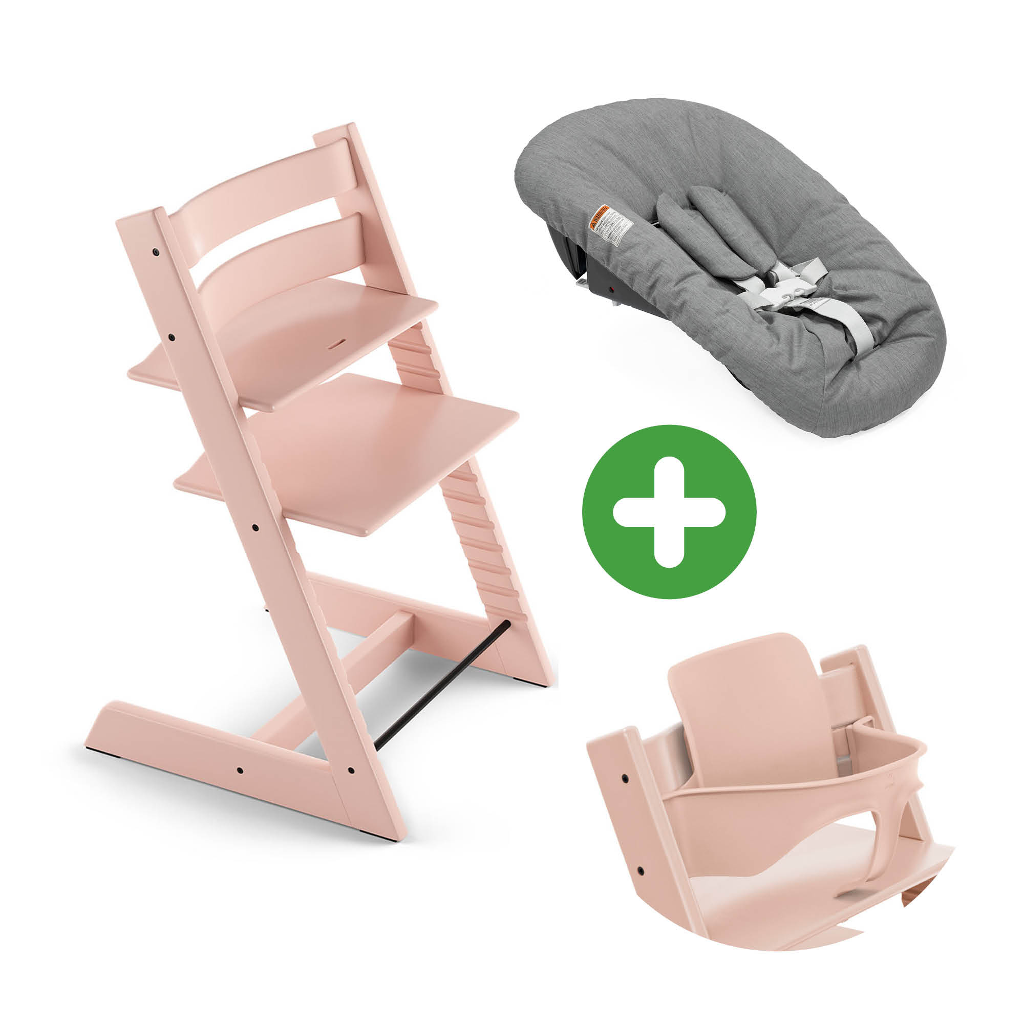 Trio Set Tripp Trapp® Buche Serene Pink STOKKE Rosa 9000000000808 1