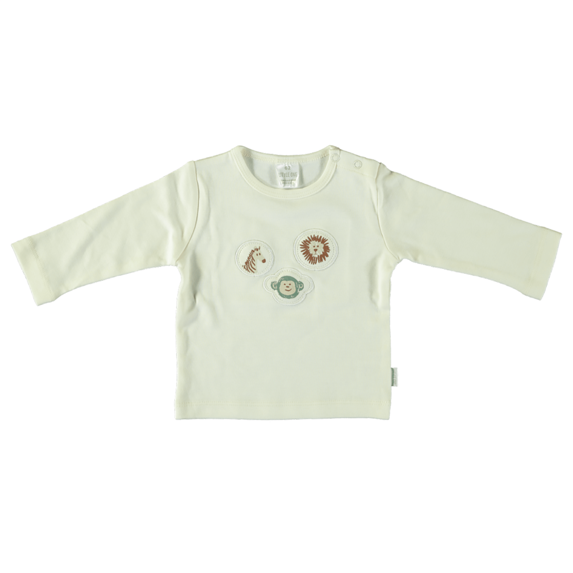 Langarmshirt Tiergesichter LITTLE ONE Weiß Weiß M2000587058607 1