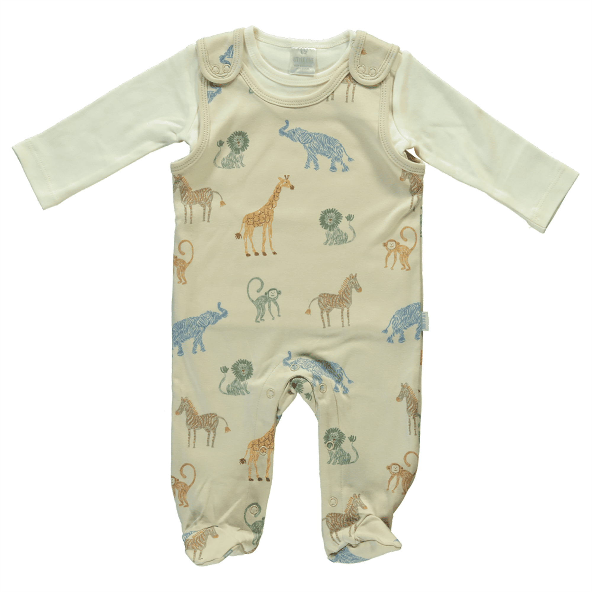 Strampler-Set Tiere LITTLE ONE Beige Beige M2000587058102 1