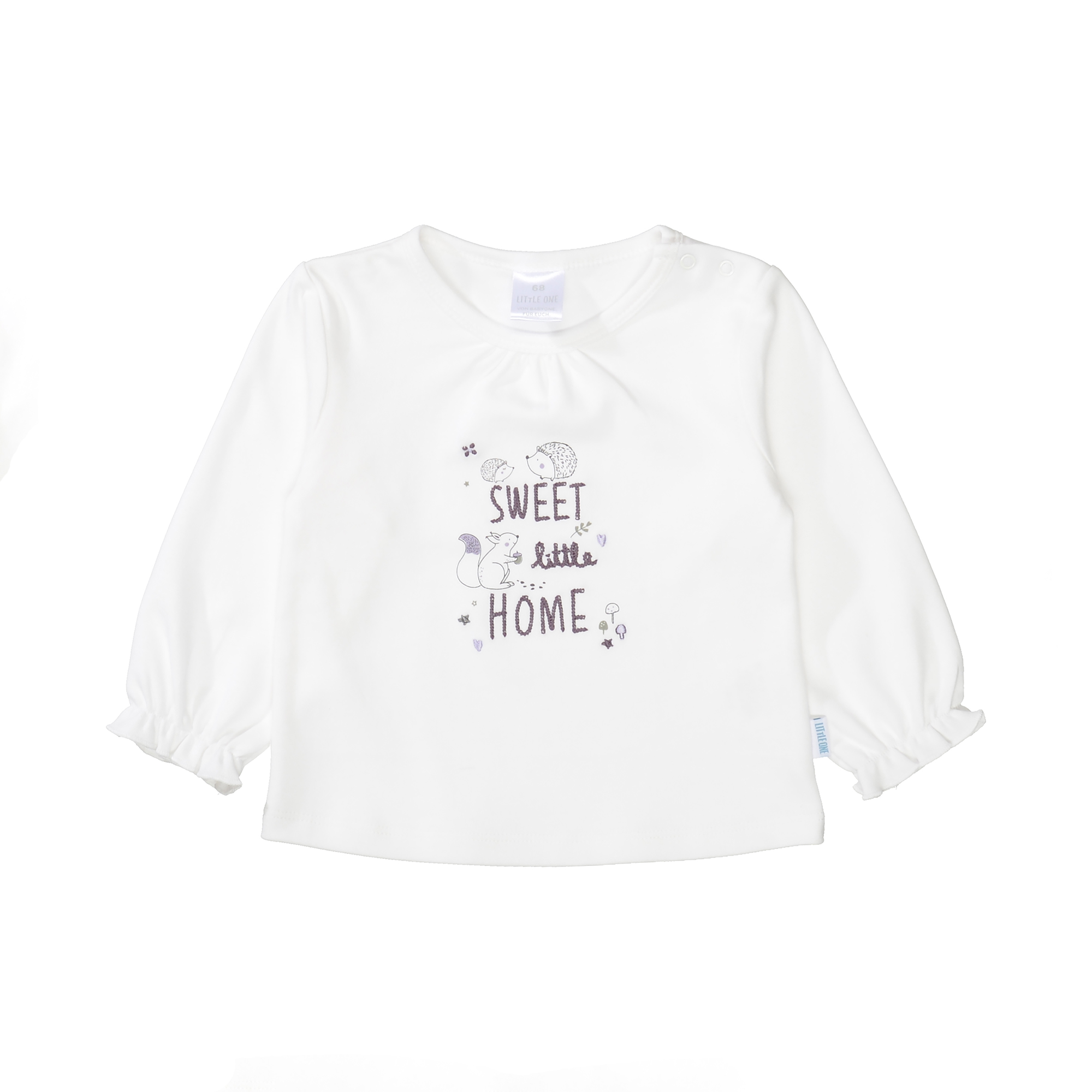 Langarmshirt Waldtiere LITTLE ONE Weiß Weiß M2000587083500 1