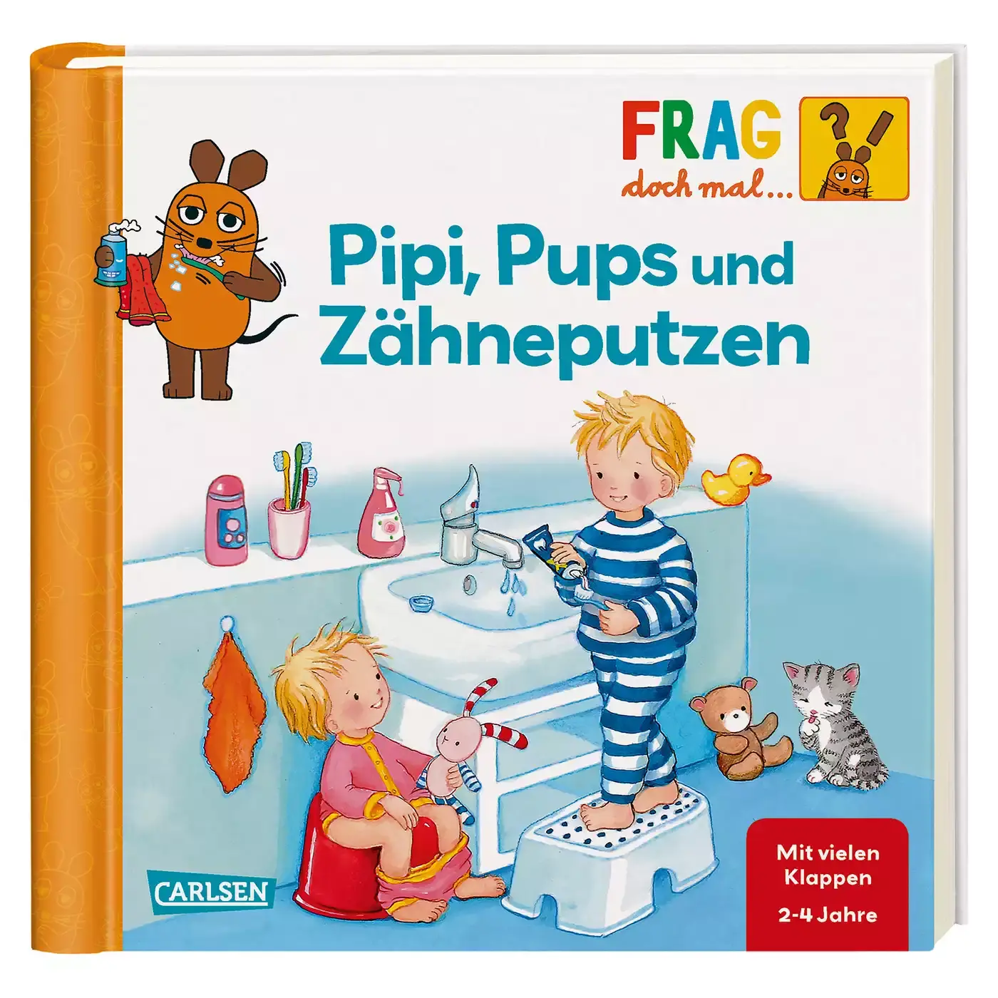 Frag doch mal ... die Maus!: Pipi, Pups und Zähneputzen CARLSEN Weiß 2000576422198 1