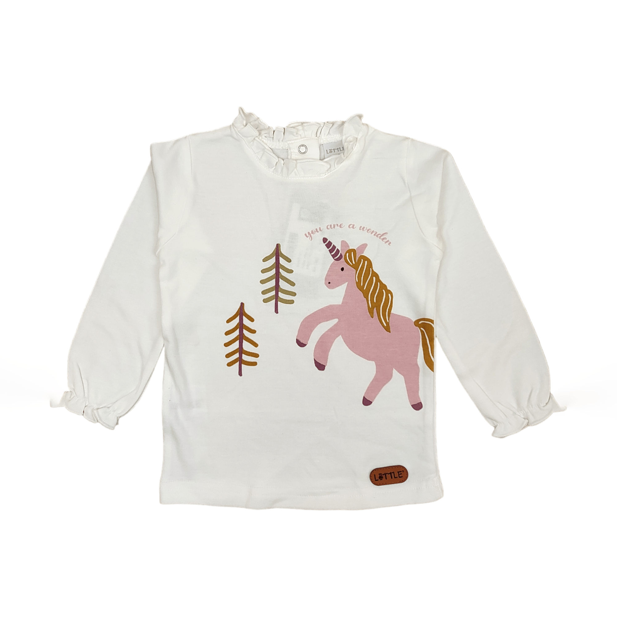 Langarmshirt Einhorn LITTLE Weiß Weiß M2000586973109 1