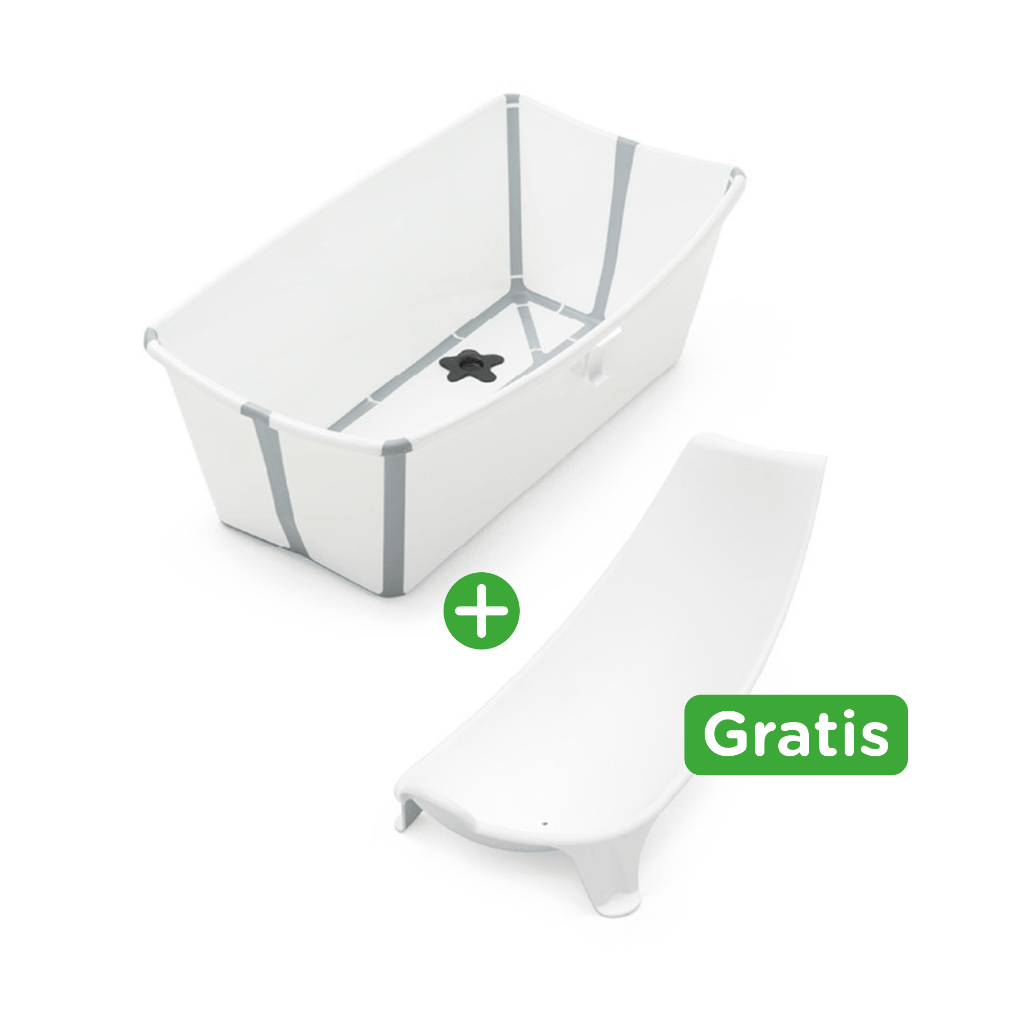 Flexi Bath® White Grey mit hitzeempfindlichem Stöpsel STOKKE Grau 2000575278604 1