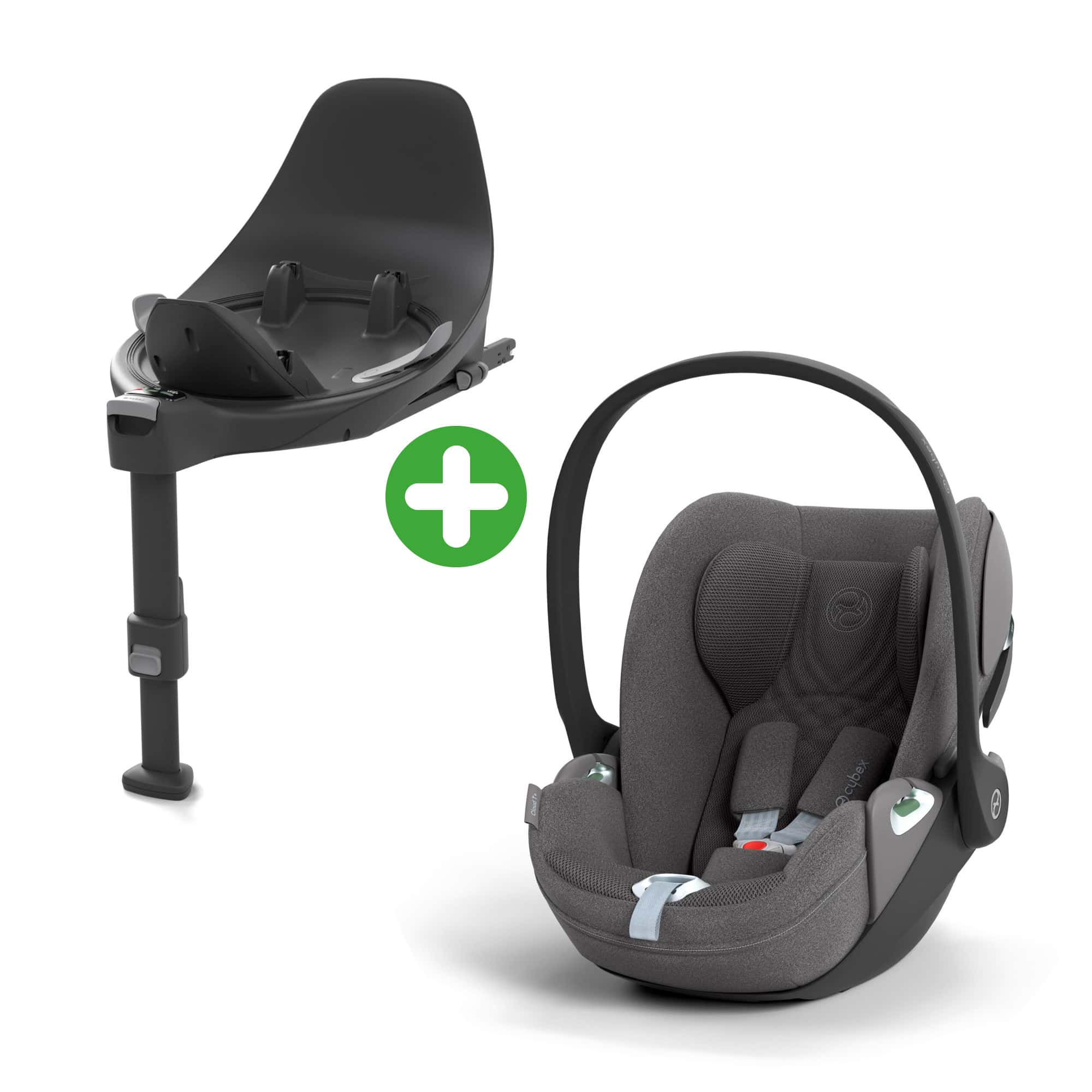 Set Cloud T i-Size Plus Mirage Grey mit Base T Black cybex PLATINUM Grau 9000000000751 1