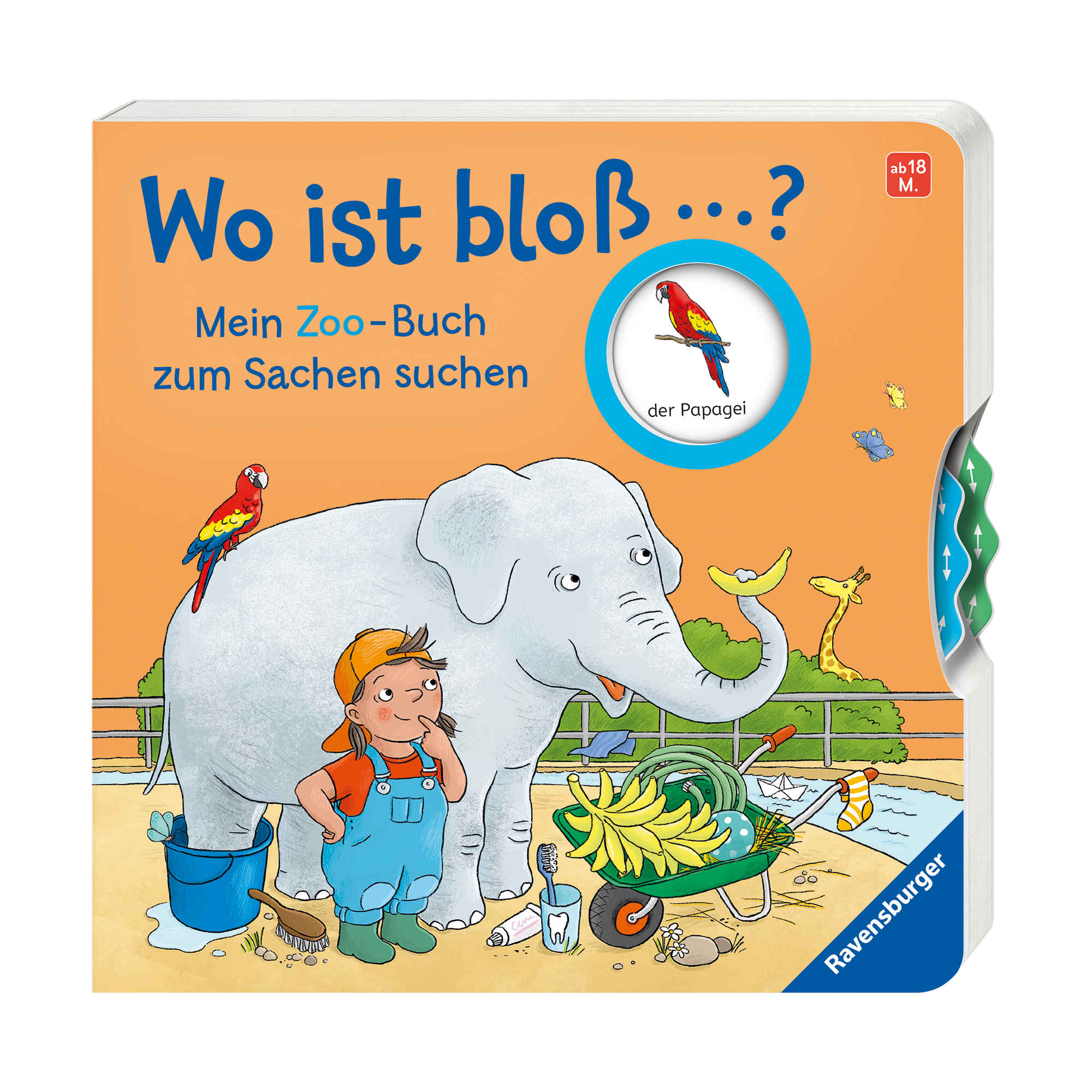 Wo ist bloß? Mein Zoo-Buch zum Sachen suchen Ravensburger mehrfarbig 2000583593508 1