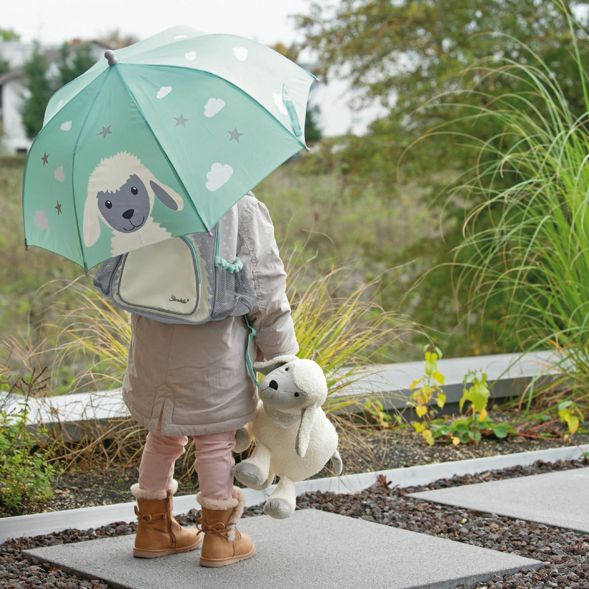 Sterntaler Regenschirm Stanley | Grün | BabyOne Schaf
